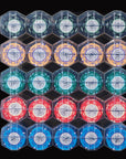 Royale Numbered Poker Chips - 14g 100 Piece Rack (All Denominations) - SALE