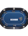Riverboat Pro P8 Tournament Poker Table in Suited Speed Cloth (165 x 112cm)