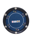Riverboat Pro P6 Tournament Poker Table in Suited Speed Cloth (122 x 122cm)