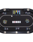 Riverboat Dealer P9 Tournament Poker Table in Suited Speed Cloth (213 x 112cm)