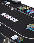Riverboat Dealer P9 Tournament Poker Table in Suited Speed Cloth (213 x 112cm)