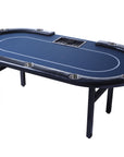 Riverboat Dealer P9 Tournament Poker Table in Suited Speed Cloth (213 x 112cm)