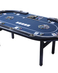 Riverboat Dealer P9 Tournament Poker Table in Suited Speed Cloth (213 x 112cm)