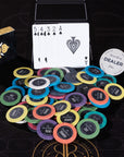 Grand Romance Tournament Poker Chipset - 10g 500 Piece Numbered Poker Chips (Low / Mid / High)