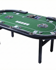 Riverboat Dealer P9 Tournament Poker Table in Suited Speed Cloth (213 x 112cm)