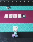 P10 La Mesa de Póquer Clásica con Patas Plegables y Paño de Casino (213cm)