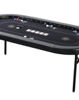 P10 The Modern Game Poker Table with Heavy Duty Folding Legs and Casino Grade Playing Cloth (213cm) - Riverboat Gaming Poker