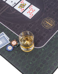 The Broadway Poker Mat by Riverboat Gaming - 100 x 65cm poker table layout - Riverboat Gaming Poker