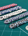 The Game Theory Ceramic Poker Chipset - 500 Piece Numbered Poker Chips Set - Riverboat Gaming Poker