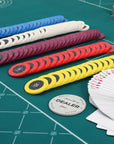 The Grand Romance Ceramic Poker Chipset - 500 Piece Numbered Poker Chips Set - Riverboat Gaming Poker