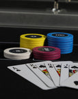 The Grand Romance Ceramic Poker Chipset - 500 Piece Numbered Poker Chips Set - Riverboat Gaming Poker