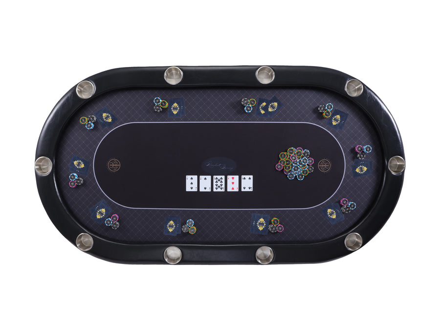 Stół do pokera turniejowego Riverboat Elite P10 z obiciem RGP Speed Cloth (213 x 112 cm)