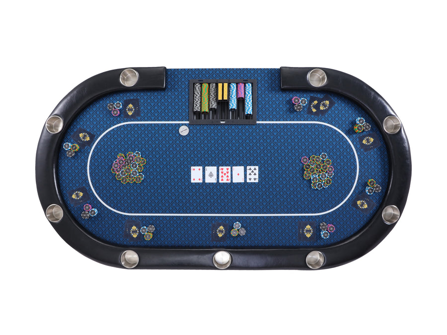 Riverboat Dealer P9 Turnier-Pokertisch in Suited Speed Cloth (213 x 112cm)