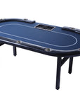 Stół do pokera turniejowego Riverboat Dealer P9 pokryty tkaniną Speed Cloth (213 x 112 cm)