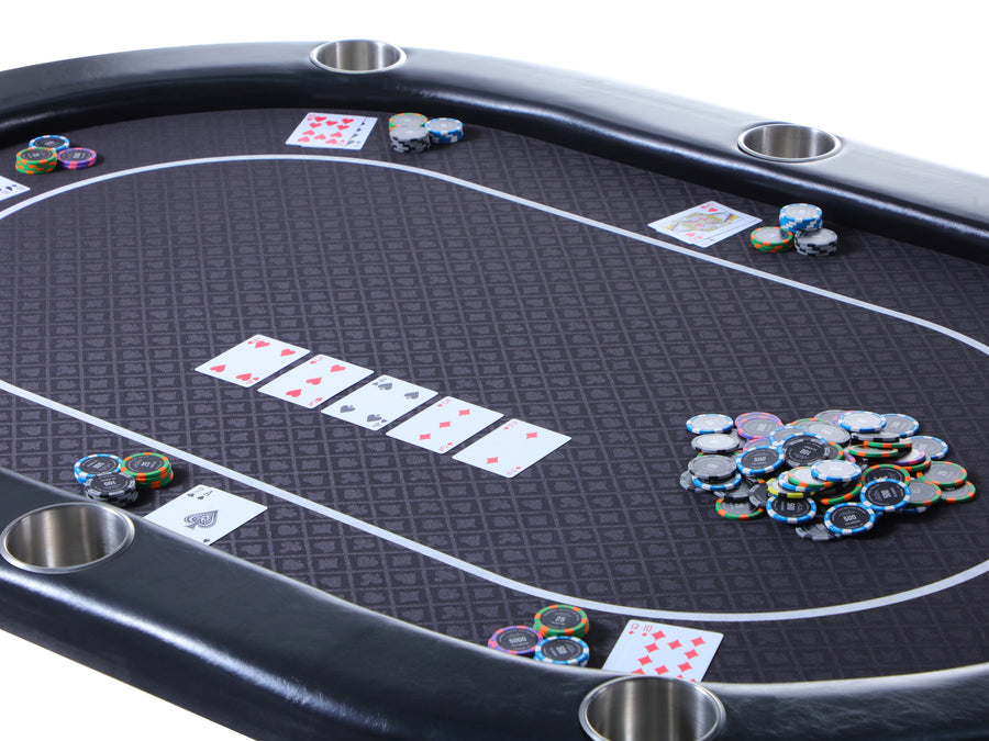 Riverboat Pro P8 Tournament Poker Table in Suited Speed Cloth (165 x 112cm)