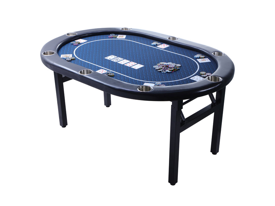 Riverboat Pro P8 Tournament Poker Table in Suited Speed Cloth (165 x 112cm)