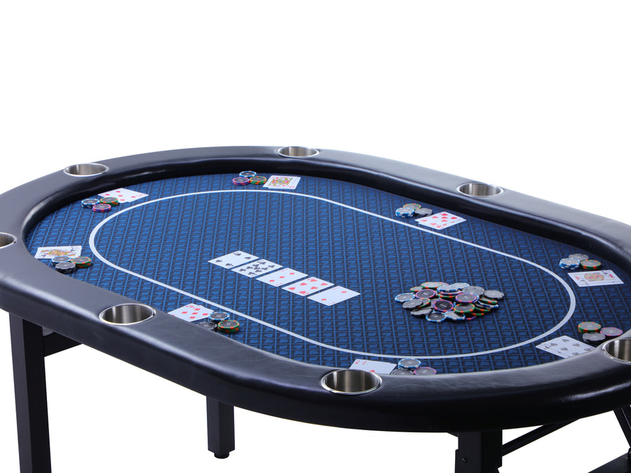 Stół do pokera turniejowego Riverboat Pro P8 z tkaniną Speed Cloth (165 x 112 cm)