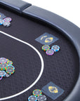 Table de poker pliante "The No Fold" de Riverboat Champion en tissu rapide (201 x 100cm)