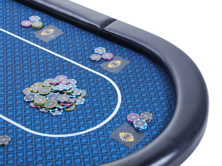 Riverboat Champion "The No Fold" Folding Poker Table Top in Suited Speed Cloth (180 x 90cm)