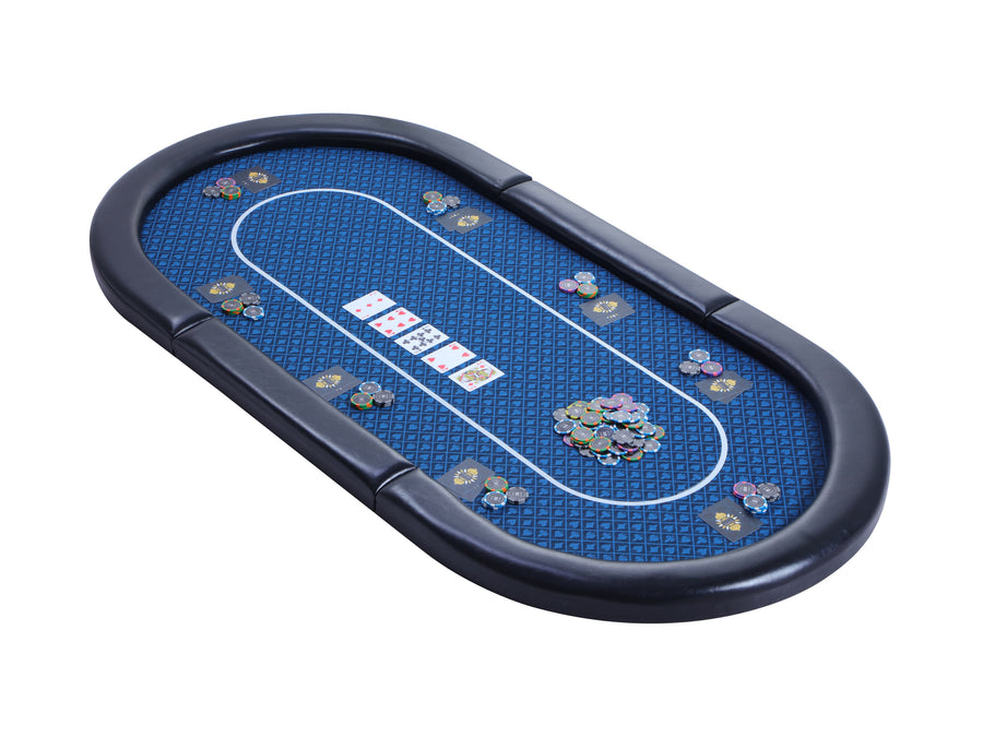 Table de poker pliante "The No Fold" de Riverboat Champion en tissu Speed Suited (180 x 90cm)