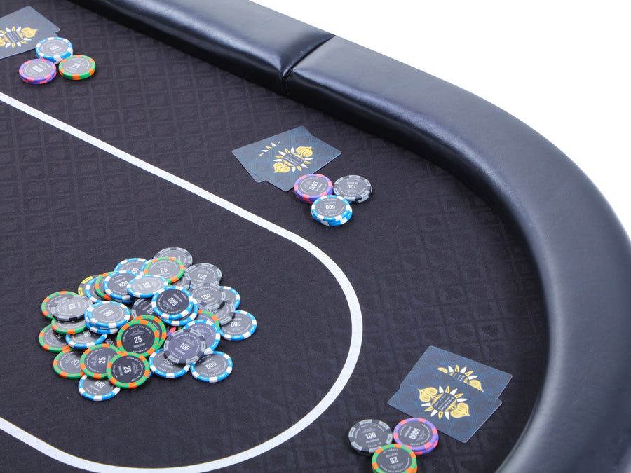 Riverboat Champion "The No Fold" Faltbarer Pokertisch aus geeignetem Speed Cloth (180 x 90cm)
