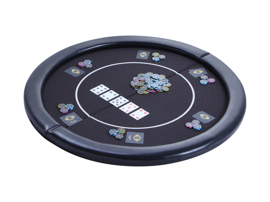 Riverboat Classic Opvouwbaar Poker Tafelblad in Snelheidskleed (116 x 116cm)