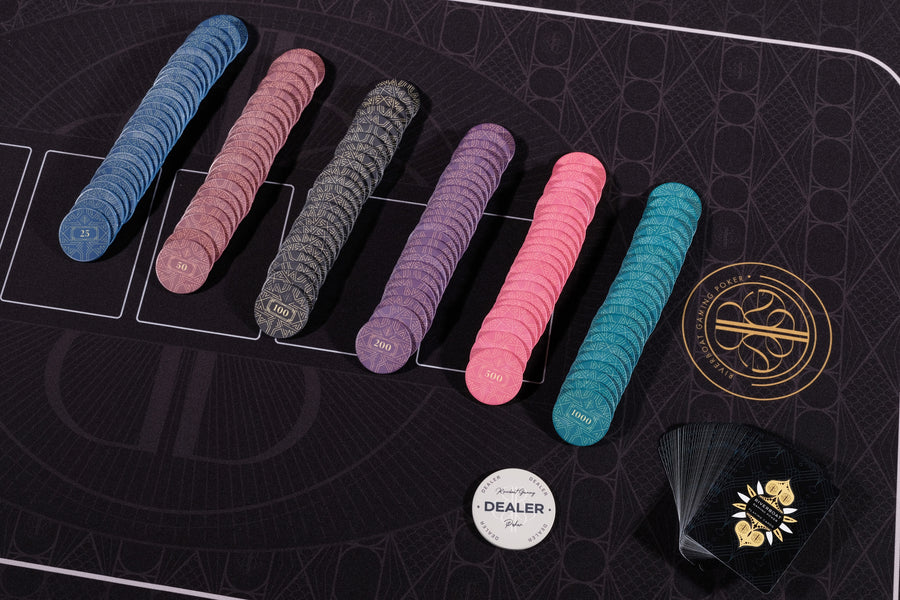 Gatsby Charm Poker Chipset - 10g 500 Stück nummerierte Poker Chips