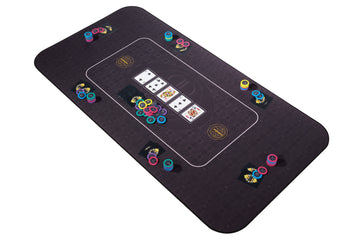 Tapete de póquer Riverboat Broadway - Disposición de la mesa de póquer (140 x 75 cm)