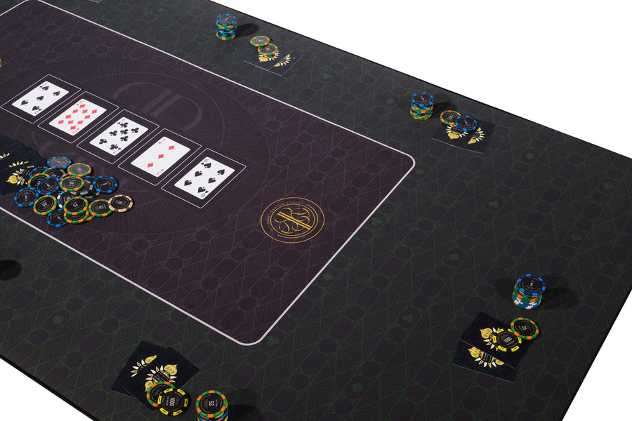 De Broadway Poker Mat, door Riverboat Gaming - 180 x 90cm pokertafel layout