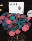 Chipset da poker con fascino Gatsby - 10g 500 pezzi di chip da poker numerati