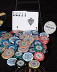 Casino Royale nummerierte Pokerchips - 14g 100 Stück Rack (alle Stückelungen)