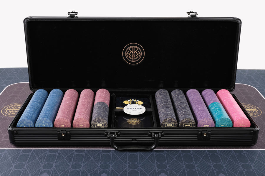 Zestaw żetonów pokerowych Gatsby Charm - 10g 500 sztuk numerowanych żetonów pokerowych