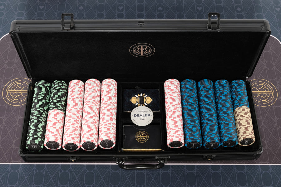 High Roller Cash Poker Chipset - 14g 500 Stück nummerierte Pokerchips (Small / Mid)