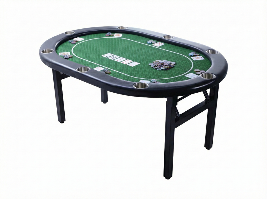 Riverboat Pro P8 Tournament Poker Table in Suited Speed Cloth (165 x 112cm)