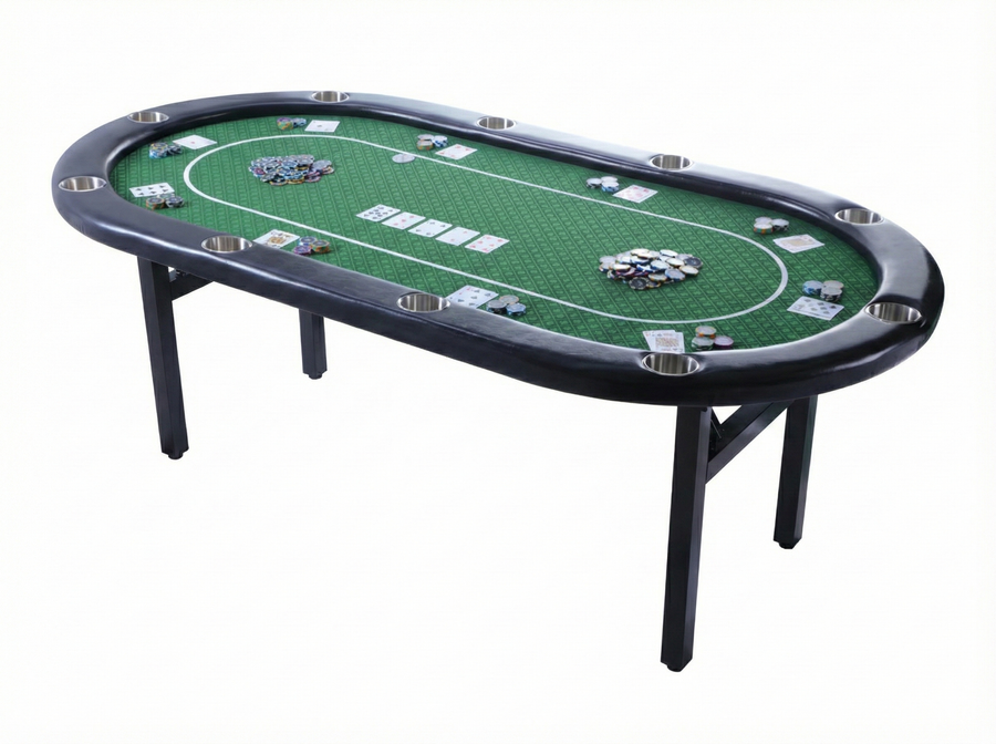 Riverboat Pro P10 Tournament Poker Table in Suited Speed Cloth (213 x 112cm)