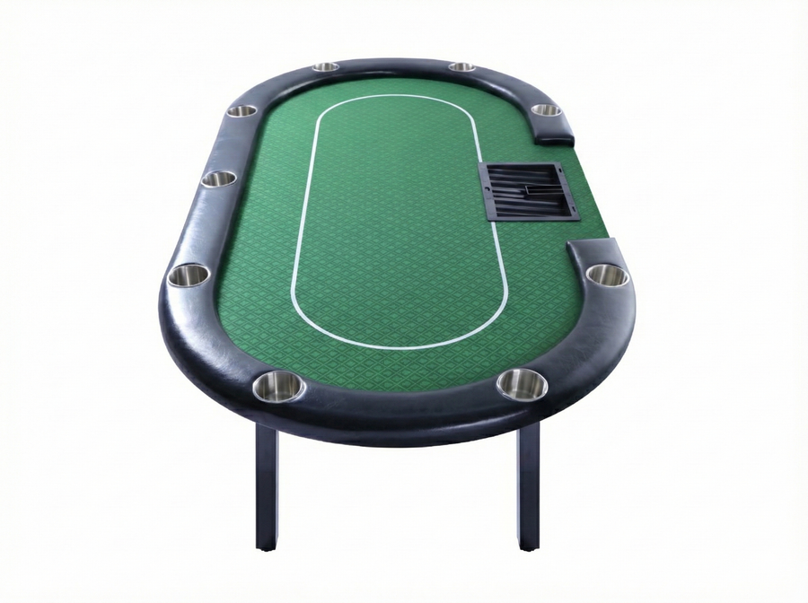 Riverboat Dealer P9 Tournament Poker Table in Suited Speed Cloth (213 x 112cm)