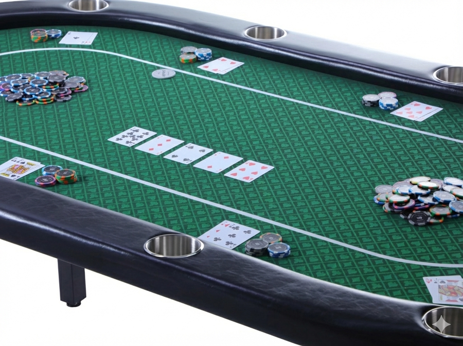 Riverboat Pro P10 Tournament Poker Table in Suited Speed Cloth (213 x 112cm)