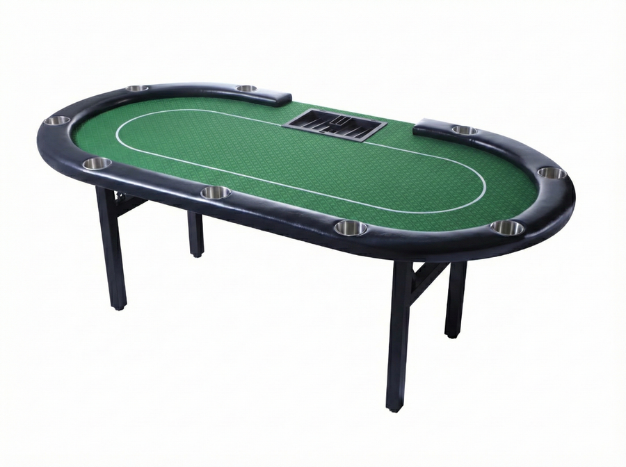 Riverboat Dealer P9 Tournament Poker Table in Suited Speed Cloth (213 x 112cm)