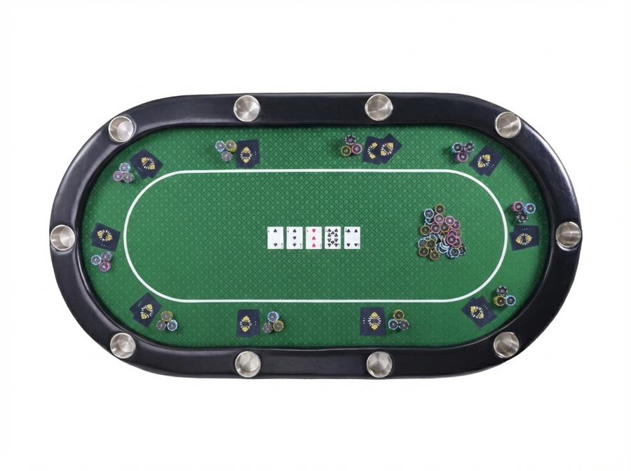 Riverboat Pro P10 Tournament Poker Table in Suited Speed Cloth (213 x 112cm)