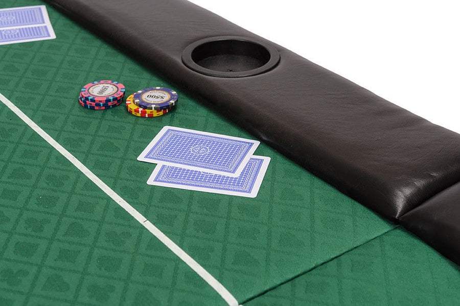 Classic Folding Poker Table Top in speed cloth and case (200cm) - Riverboat Gaming Poker