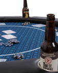 P6 Tournament Poker Table with folding legs in speed cloth (122cm) - Riverboat Gaming Poker